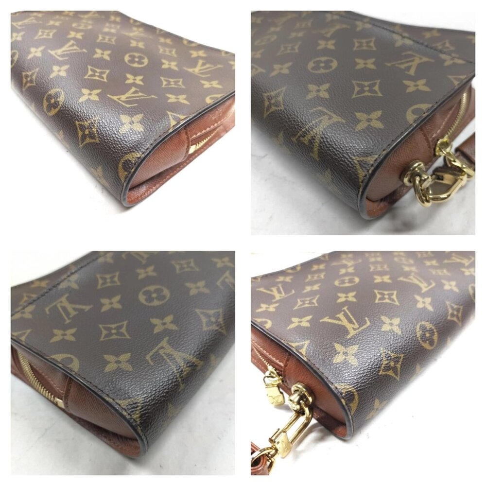 Authentic Louis Vuitton LV Clutch Orsay Brown Monogram mn378-120625 - Picture 6 of 16